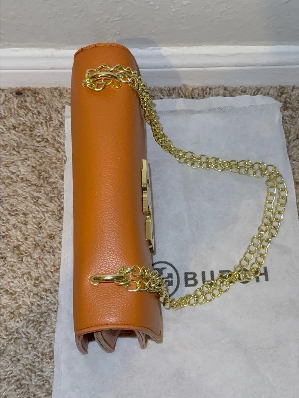 Tory Burch Kira Convertible Shoulder Bag in Cognac